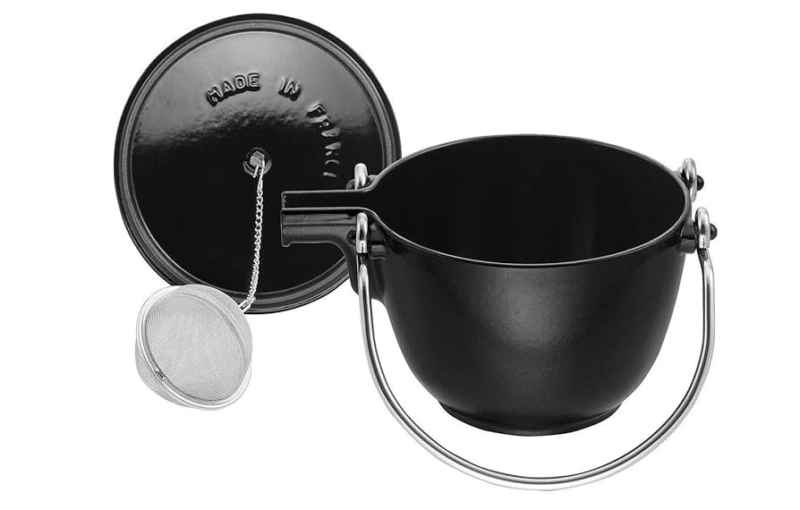 ストウブ staub ラウンドティーポット　ブラック STAUB | ストウブ からのSTAUB ティーポット ラウンド 1.15 L